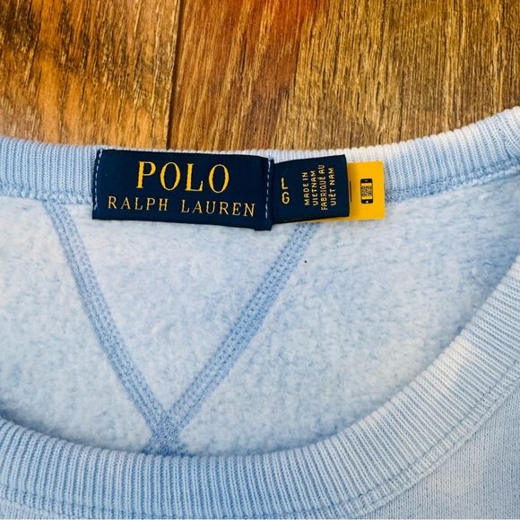 Polo by Ralph Lauren Men's Blue crewneck sweatshirt sz L worn ONCE!! - Picture 3 of 4